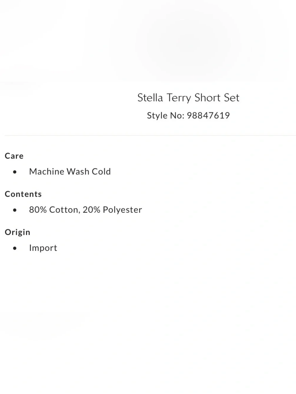 NWT Free People S Free~est Stella Terry Short Set in French Oak Cream New 2 Pc